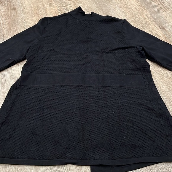 Charter Club, Black Slub Cardigan, Size Small Petite - Picture 5 of 6